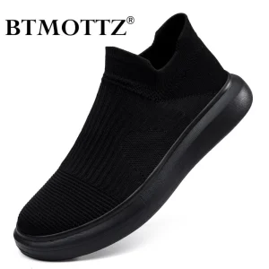 Summer Men Sneakers Casual Shoes Breathable Slip on Mesh Couple Loafers Lightweight Men Running Shoes Tenis Masculino Esportivo