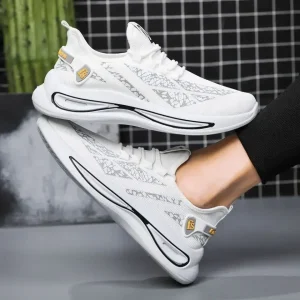 Mens Casual Sneakers Slip on Breathable Shoes Athletic Outdoor Sport Running Shoes Comfortable Walking Training Tennis Shoes